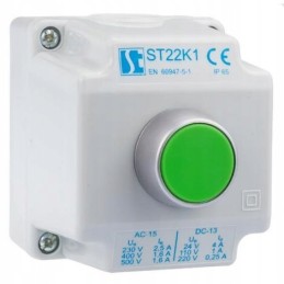 1-hole control box with green button