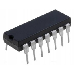 IC digital hex inverter channels 6 tht dip14