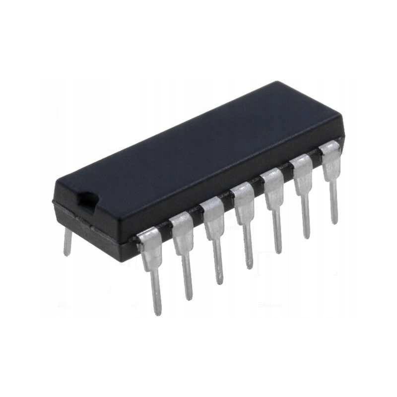 IC digital hex inverter channels 6 tht dip14