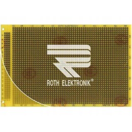 Prototype board 100x160mm 2 54mm 1 sided din