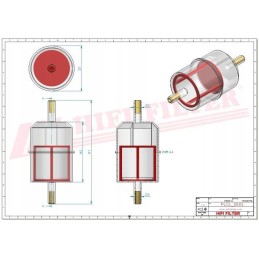 Rt17 hifi fuel filter, linear flow filter