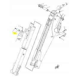 Bucket cylinder pin for cat backhoe loader cva
