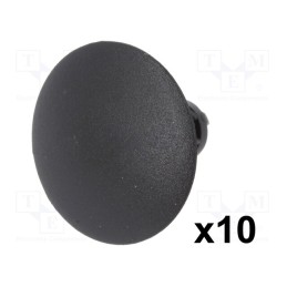 1 pcg x ROMIX - 10180 - Trim clip, 10pcs, Alfa Romeo,Fiat,Lancia, OEM: 735266957, black