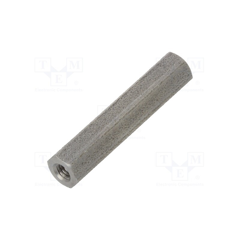10 pcs x DREMEC - 142X25 - Screwed spacer sleeve, 25mm, Int.thread: M2,5, hexagonal