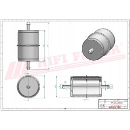 Sn 40520 hifi linear flow fuel filter