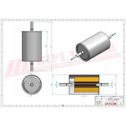 Sn 40710 hifi linear flow fuel filter