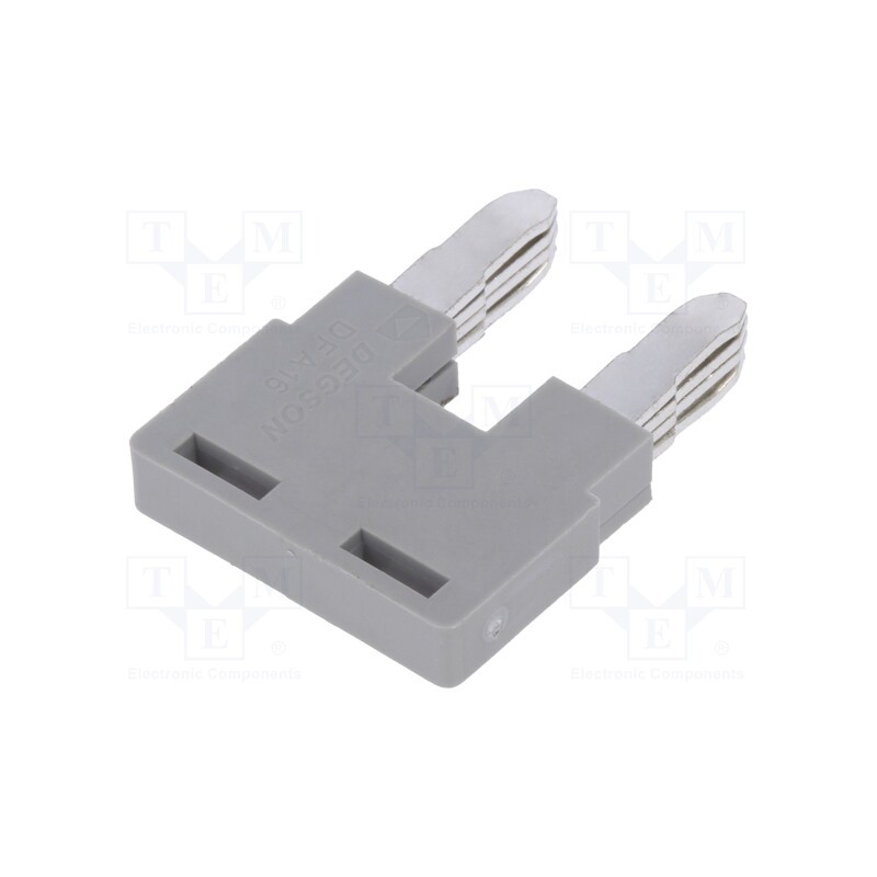2 pcs x DEGSON ELECTRONICS - DFA16-02P-11-00AH - Comb bridge, ways: 2, grey, DC16