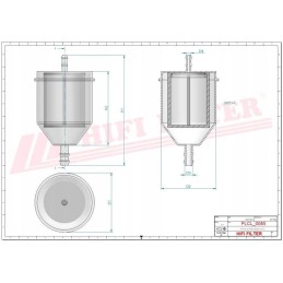 Be 4018 hifi linear flow fuel filter
