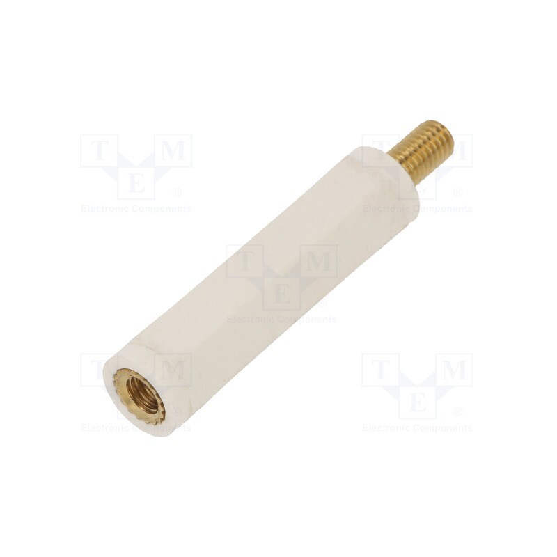 10 pcs x DREMEC - 2188X40 - Insulating sleeve, Int.thread: M5, L: 40mm, UL94V-2, Mat: polyamide