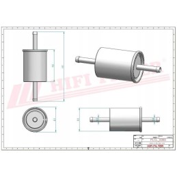 Be 4042 hifi linear flow fuel filter