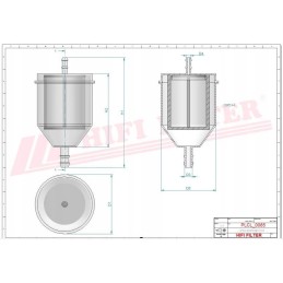Be4020 hifi linear flow fuel filter