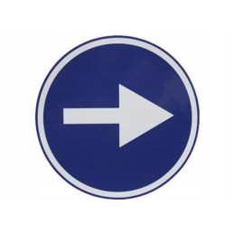 Overtaking driving direction sticker 16cm
