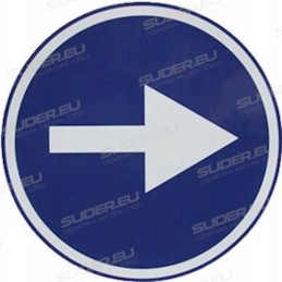 Overtaking driving direction sticker 16cm