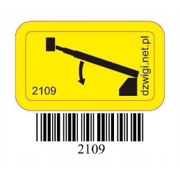 Pictogram lowering the main arm