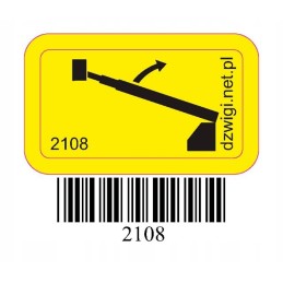 Pictogram raising the main arm