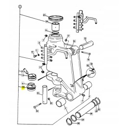 Lower bushing in JCB Kop Lad 808 00241 tailstock