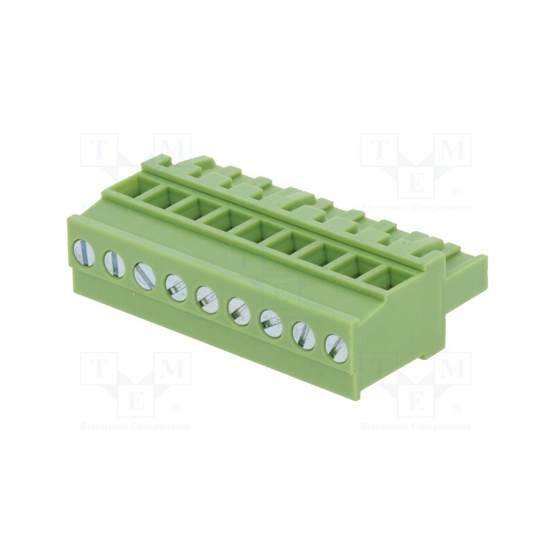 2 pcs x XINYA - XY2500F-AV(5.0)-9P - Pluggable terminal block, 5mm, ways: 9, angled 90°, plug, female