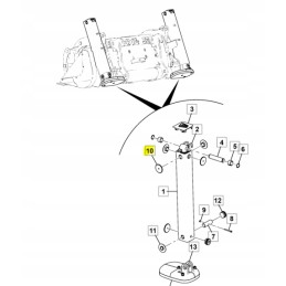 JCB backhoe loader support slide 23 4 mm