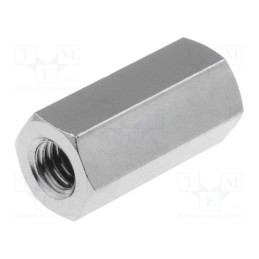 10 pcs x DREMEC - 116X15 - Screwed spacer sleeve, 15mm, Int.thread: M4, hexagonal, brass