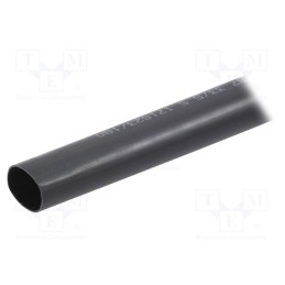 1 pcs x HELLERMANNTYTON - 321-30100 - Heat shrink sleeve, glued, 6: 1, 33mm, L: 1.22m, black