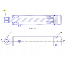 Sleeve in the head of the backhoe loader cylinder