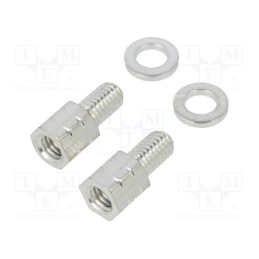 2 pcs x HARTING - 9670029006 - Set of screws for D-Sub, M3, Screw length: 9.7mm, Thread len: 5mm