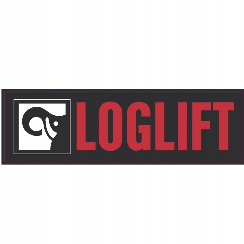 Loglift logo sticker 480x150 black