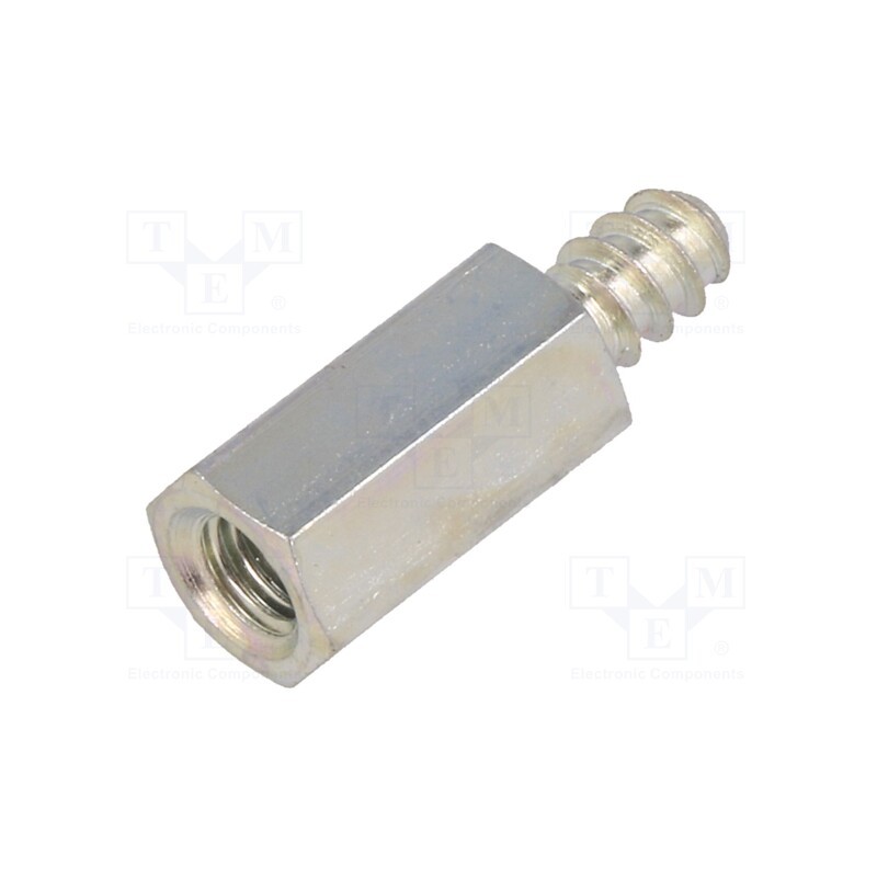 10 pcs x DREMEC - 228ST4.8X12 - Screwed spacer sleeve, 12mm, Int.thread: M5, Ext.thread: ST4,8