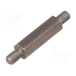 10 pcs x DREMEC - 448X25 - Screwed spacer sleeve, 25mm, Ext.thread: M5, hexagonal