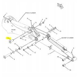 Cat 301 6 301 8c cva mini excavator cylinder pin