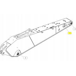 Stick cat excavator arm bushing