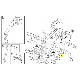 Arm pin for Volvo backhoe loader CVA