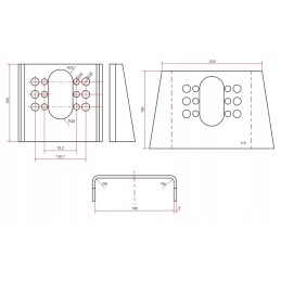 Trailer brake cylinder mounting plate