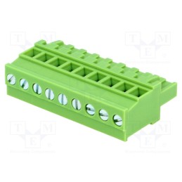 2 pcs x XINYA - XY2500F-BV(5.08)-9P - Pluggable terminal block, 5.08mm, ways: 9, angled 90°, plug, green