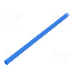 1 pcs x 3M - 7000099245 - Heat shrink sleeve, thin walled, 3: 1, 6mm, L: 1m, blue, GTI 3000