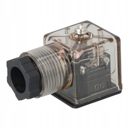 Din coil plug with led 12 24 vdc