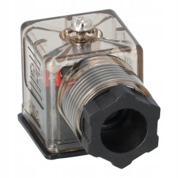 Din coil plug with led 12 24 vdc