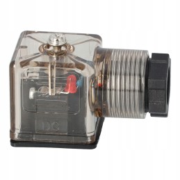 Din coil plug with led 12 24 vdc
