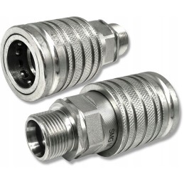 Hydraulic quick connector, Euro connector, M18 socket
