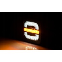 Combination front lamp with 2 tractor functions