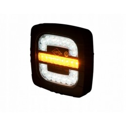 Combination front lamp with 2 tractor functions