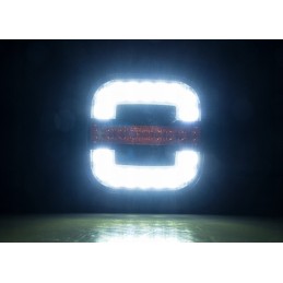 Combination front lamp with 2 tractor functions