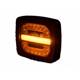 Combination front lamp with 2 tractor functions