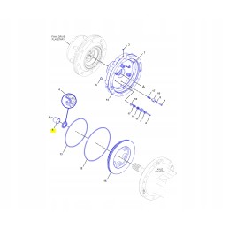 Polosi axle bushing for cat wheel loader