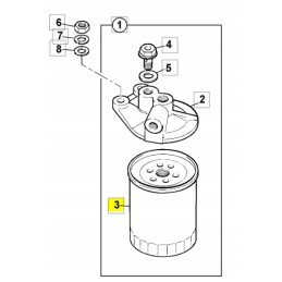 Fuel filter js160 jcb 32 925856