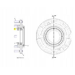 Front wheel hub scale cat kop lad 2s0480
