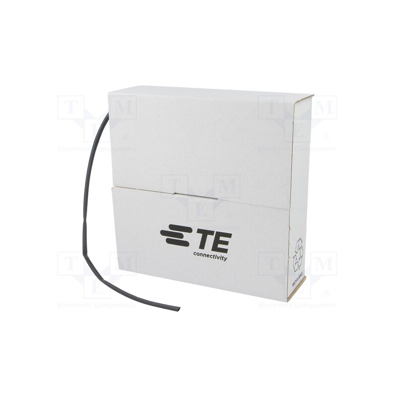 1 pcs x TE Connectivity - RNF-3000-R-3/1-0 - Heat shrink sleeve, glueless, 3: 1, 3mm, L: 9m, black, polyolefine