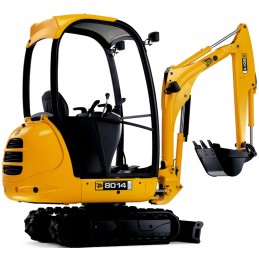 JCB 8014 mini excavator laminated stickers