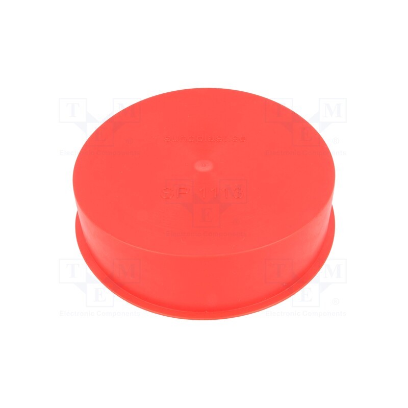 10 pcs x SUNDPLAST - 15320 -AS - Plugs, Body: red, Out.diam: 112.5mm, H: 27.5mm, Mat: LDPE, push-in