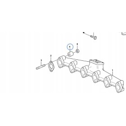 Spacer sleeve for Volvo manifold bolts